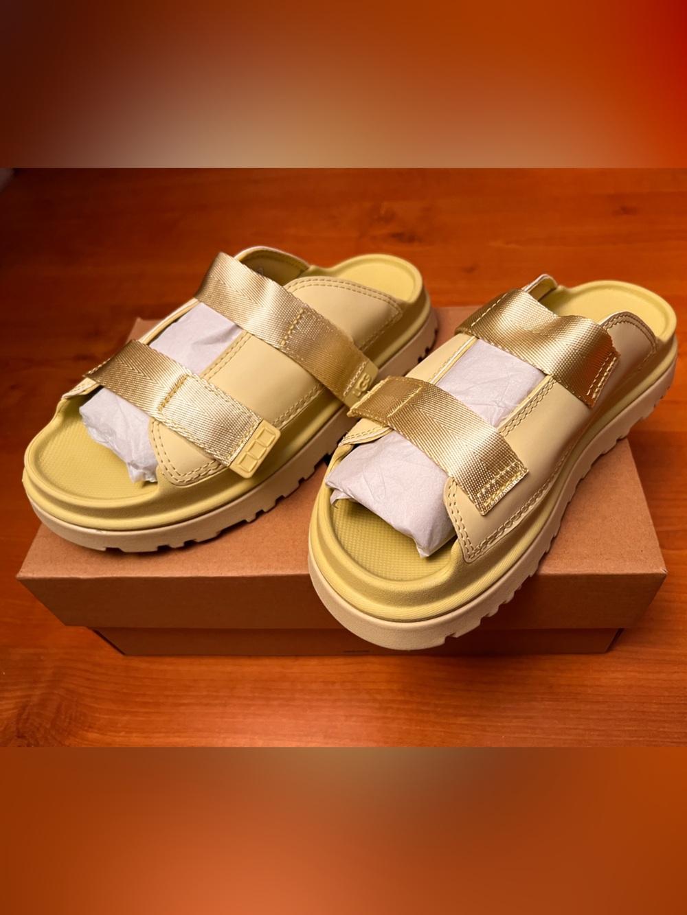 Ugg women’s golden glow slip on sandals
